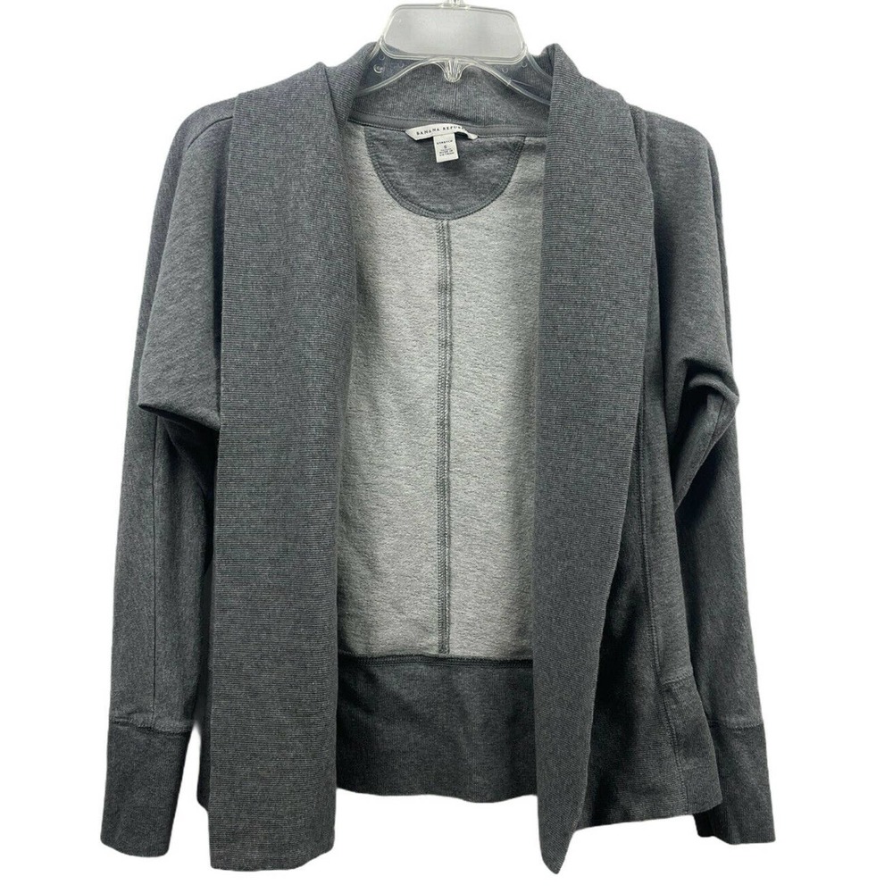 Banana Republic Womens Size Small Gray Open Front Cardigan Sweater Shawl